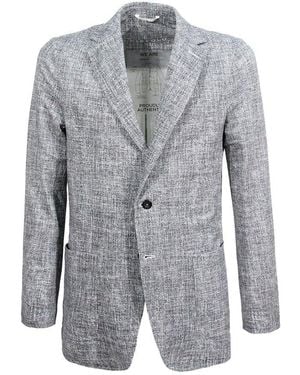 Circolo 1901 Single-Breasted Tailored Blazer - Gray