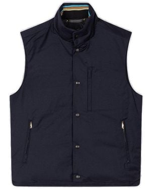 Paul Smith Padded Straight Hem Gilet - Blue