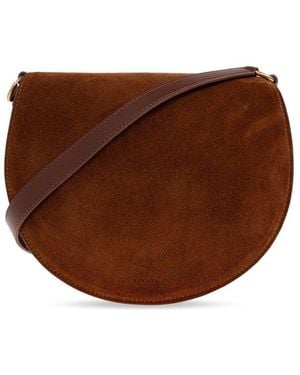 Wandler Logo Embossed Kate Shoulder Bag - Brown