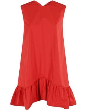 Essentiel Antwerp Hibernate Ruffle Mini Dress - Red