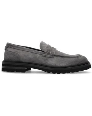 Dolce & Gabbana Round Toe Loafers - Grey