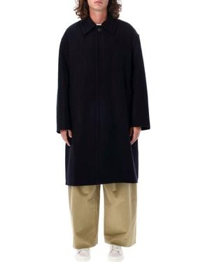 Studio Nicholson Long Sleeved Oversized-Fit Coat - Blue