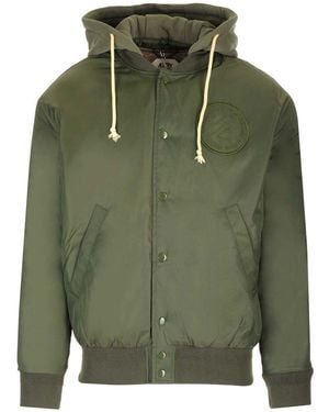 Autry Zip-Up Drawstring Jacket - Green