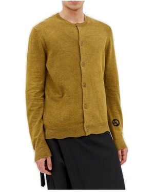 Acne Studios Buttoned Crewneck Jumper - Blue