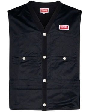 KENZO Tactical Cotton Vest - Black