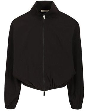 Fear Of God Zip-Up Track Jacket - Black