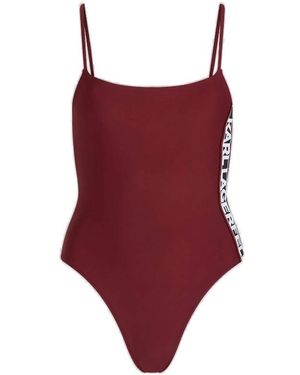 KARL LAGERFELD【大胆なロゴプリント☆RSG ロゴ SWIMSUIT】 karl lagerfeld swimsuit womanrsg logo swimsuit - 240w2274