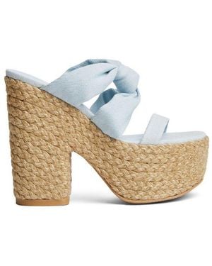 Stuart Weitzman Playa Sohigh 145 Knot Platform Sandals - White
