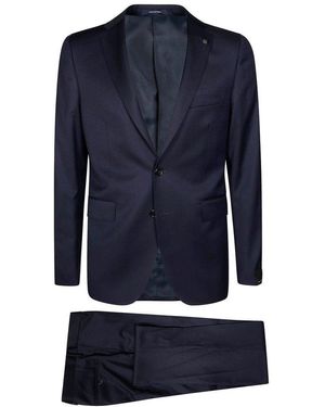 Tagliatore Single Breasted Two-Piece Suit - Blue