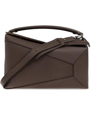 Loewe Large Puzzle Bag - Brown