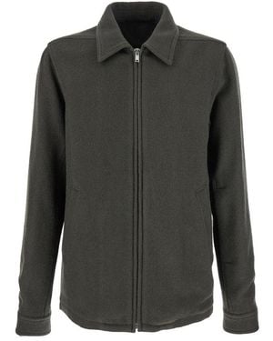 Rick Owens Zipped Shirt Jacket - Black