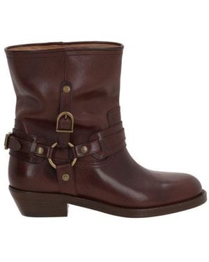 Isabel Marant Western Low Heel Boots - Brown