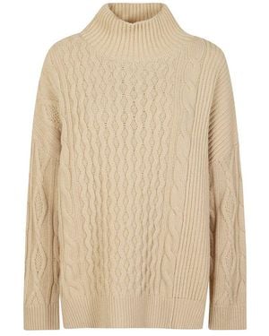 Weekend by Maxmara High Neck Long-Sleeved Jumper - Natural