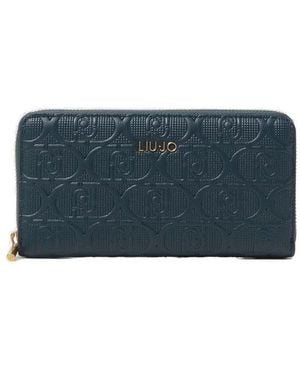 Liu Jo Logo-Lettering Wallet - Grey