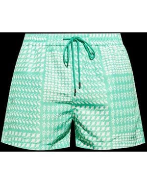 Paul Smith Patterned Printed Swim Shorts - Green