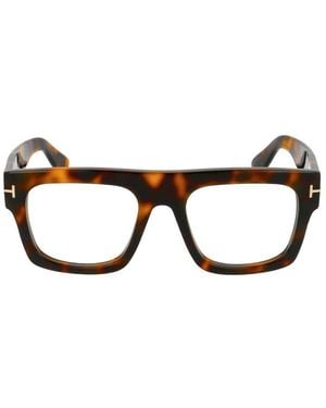 Tom Ford Square Frame Glasses - Brown
