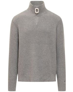JW Anderson Jumper With Zip - Grey