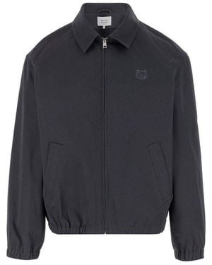 Maison Kitsuné Cotton Zipped Jacket - Blue