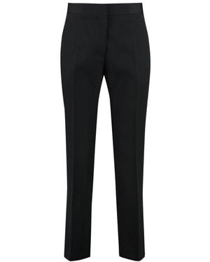 Jil Sander Wool Cropped Pants - Black