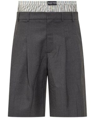 Marine Serre Regenaration Shorts - Grey
