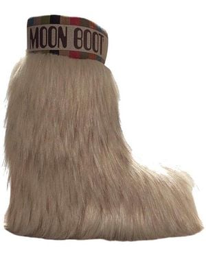 Moon Boot Icon Yeti Round Toe Boots - Brown