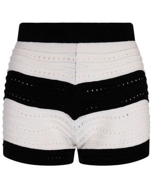 MSGM Knitted Shorts - Black
