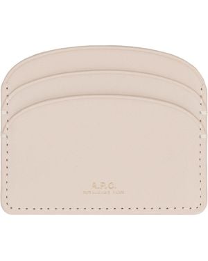 A.P.C. Demi Lune Cardholder - Natural