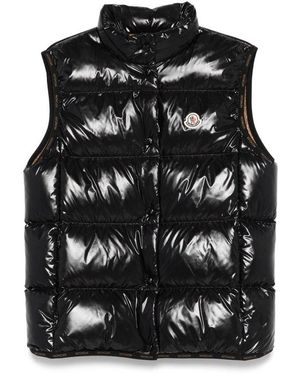 Moncler Logo Patch Padded Vest - Black