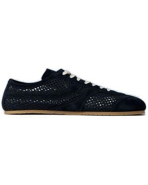 Dries Van Noten Round Toe Low-Top Trainers - Black
