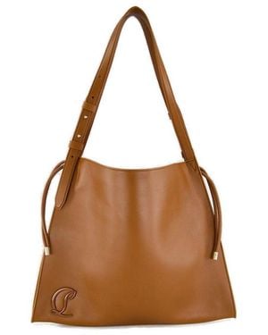 Christian Louboutin Baggy Logo Plaque Tote Bag - Brown