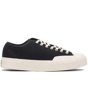 Superga Round Toe Low-Top Trainers - Black