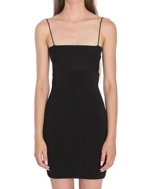Alexander Wang Cut-Out Mini Slip Dress - Black