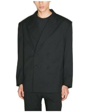 Entire studios Double Breasted Tailored Blazer - Black