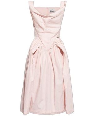 Vivienne Westwood Sunday Sleeveless Midi Dress - Pink