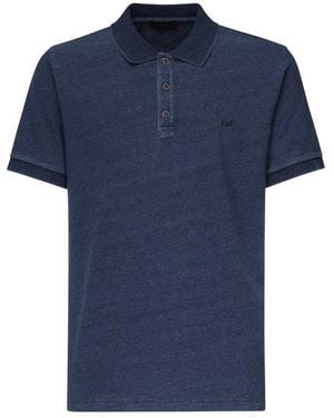 Fay Short Sleeve Polo Shirt - Blue