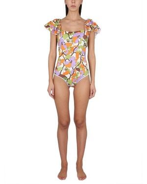La DoubleJ Scarlett Graphic Printed One Piece Swimsuit - Multicolor