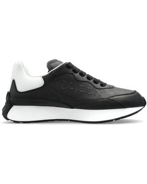 McQueen Logo-Embossed Chunky Trainers - Black