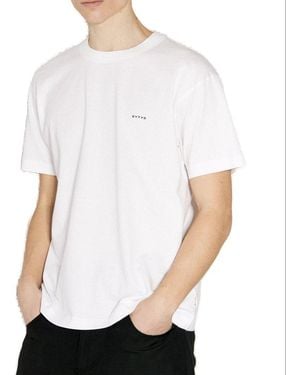 Eytys Leon Logo Printed Crewneck T-Shirt - White