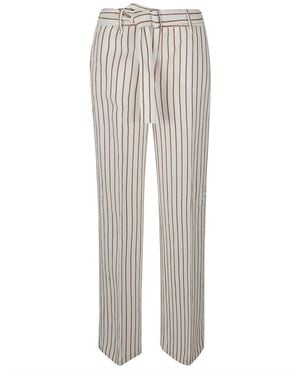 True Royal Striped Trousers - White