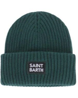 Mc2 Saint Barth Logo Patch Beanie - Green