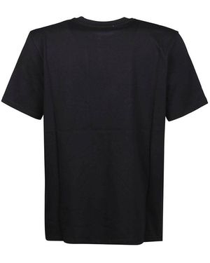 MSGM Volcano Graphic Print Crew Neck T-Shirt in Blue for Men