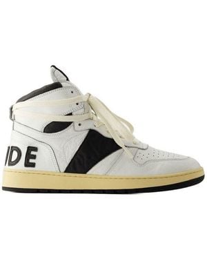 Rhude Rhecess Hi Top Trainers - White