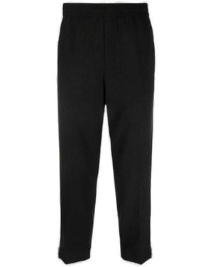 Neil Barrett Mid-Rise Tapered Trousers - Black