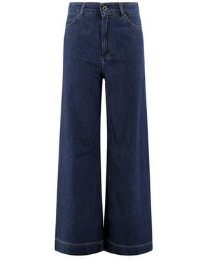 Weekend by Maxmara Vega Logo-Patch Jeans - Blue