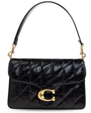 COACH Tabby Logo Detailed Tote Bag - Black