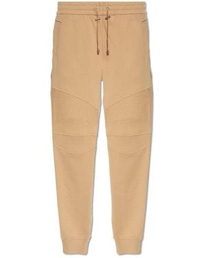 Balmain Cotton Trousers - Natural