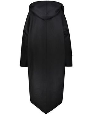 コート ALEXANDRE VAUTHIER Black wool blend coat (233COA1952 BLACK) Alexander Vauthier Black Wool Blend Coat – LOZURI®