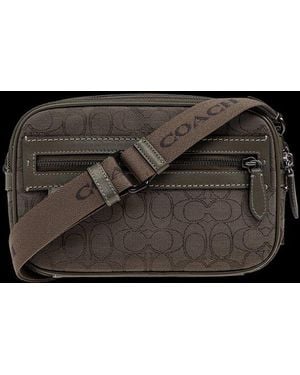 COACH Theo Classic Signature Bag - Black