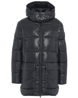 Save The Duck Padded Hooded Coat - Black