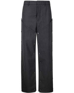 Y. Project Button Panel Trousers - Blue